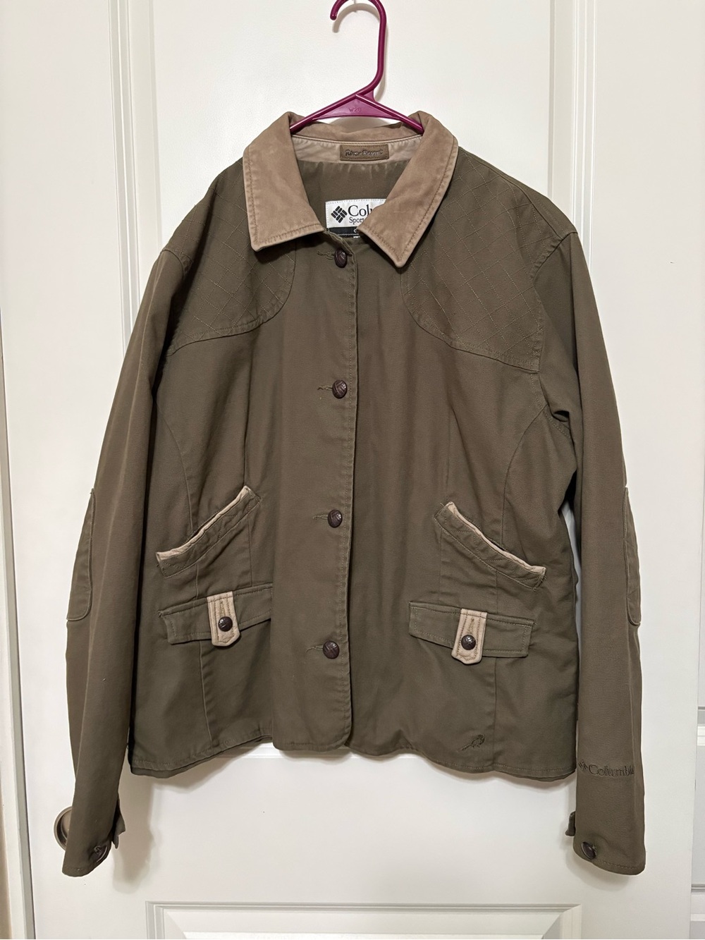 Columbia Women's Tan / Olive Green Jacket - River Resort Collection